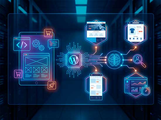 Desarrollo web a medida en WordPress: sitios corporativos, tiendas online WooCommerce, landing pages y diseño responsive