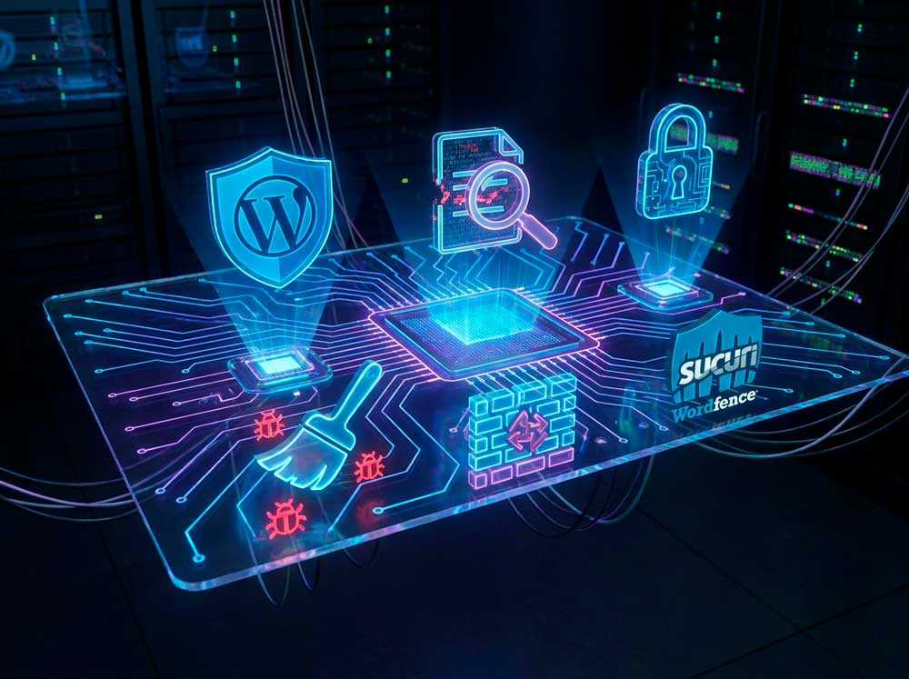 Limpieza de malware en WordPress con Sucuri y Wordfence: escudo de seguridad y eliminación de código malicioso