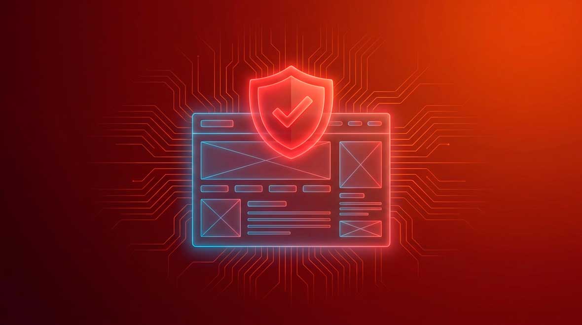 Mantenimiento WordPress en Colombia - escudo de seguridad protegiendo un sitio web